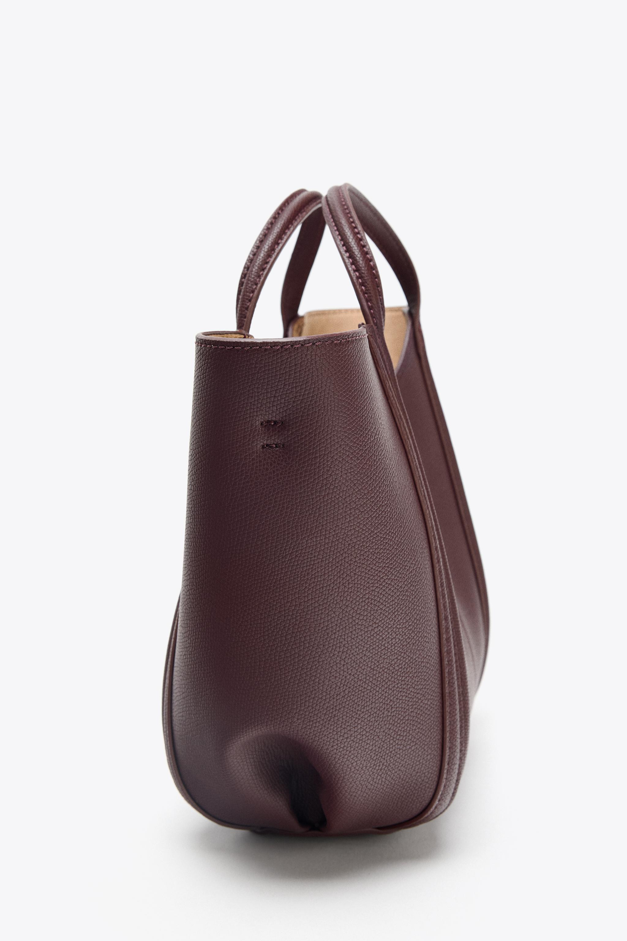 TOPSTITCHED MINI CITY BAG | Zara US