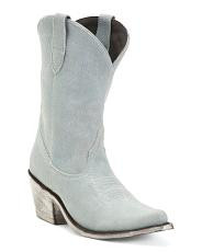 Handmade In Mexico Leather Western Booties | TJ Maxx