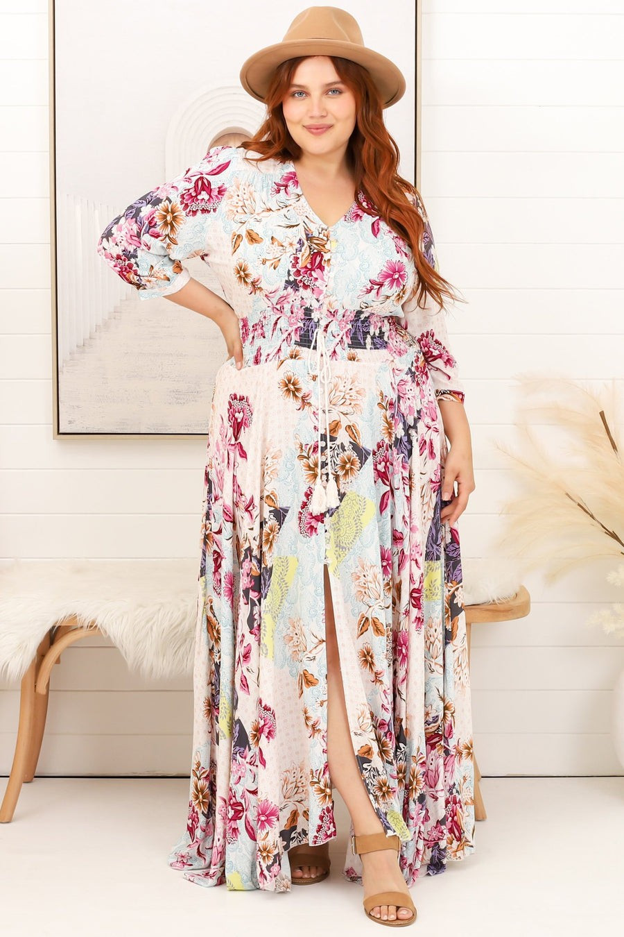 Lucy Vintage Maxi Dress | Salty Crush