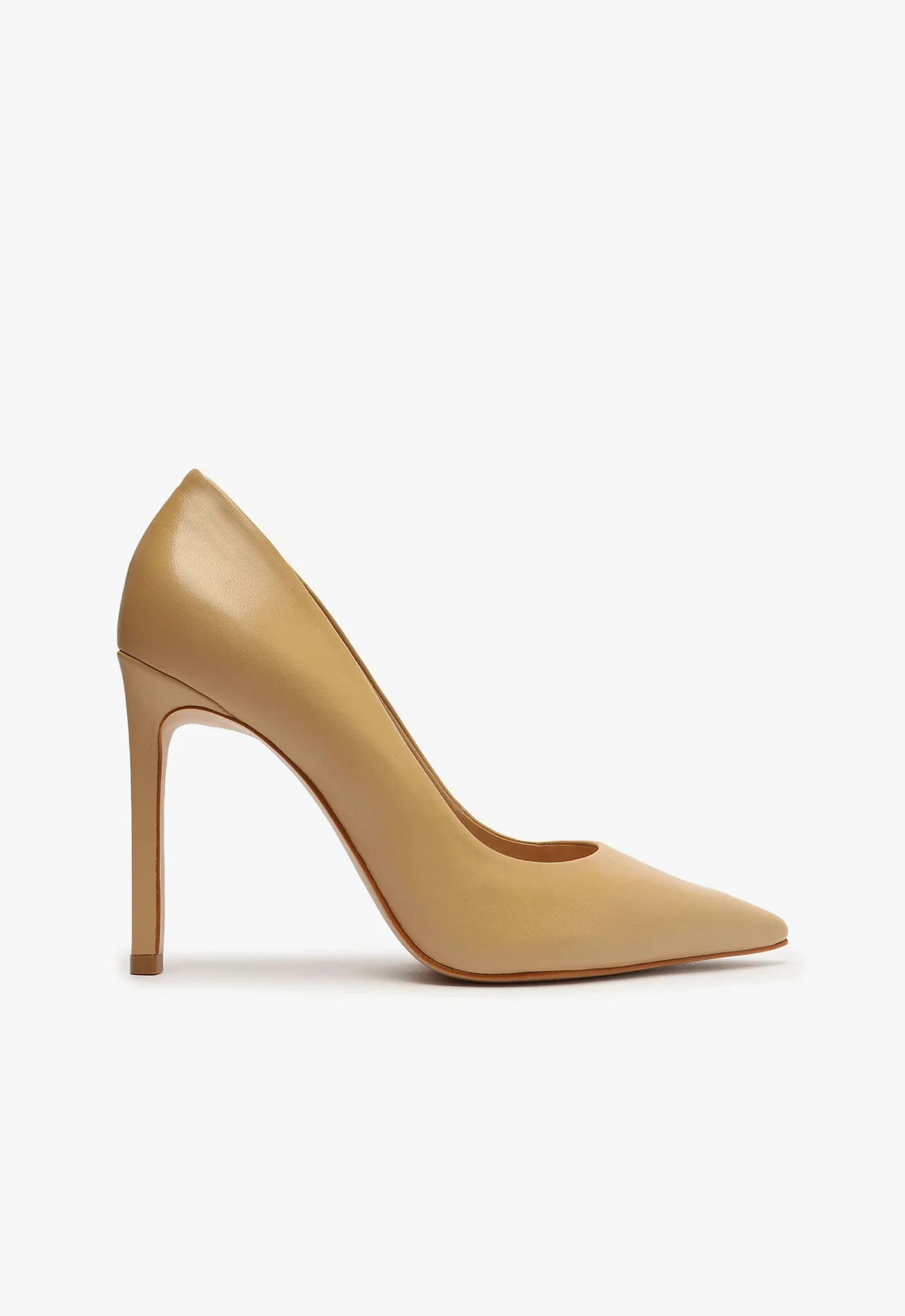 Lou Leather Pump - Light Beige Stiletto Heel | Schutz (US)