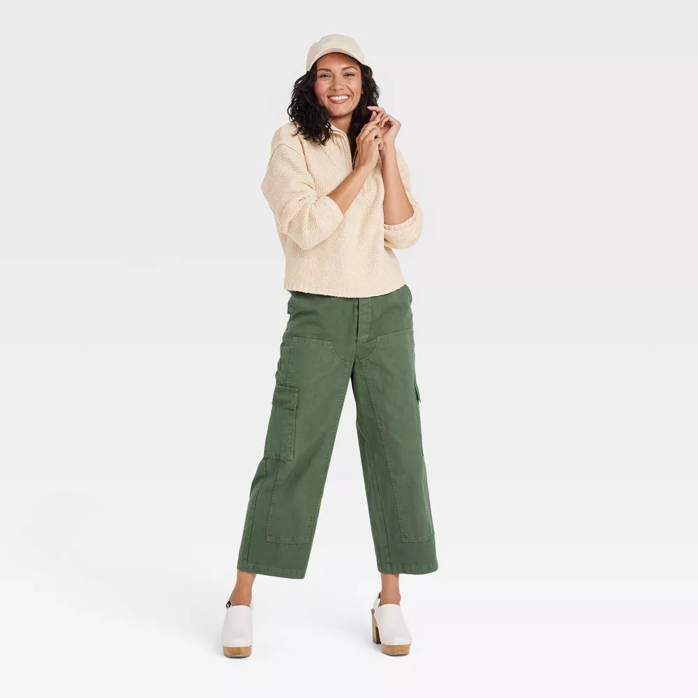 Women's Mock Turtleneck Quarter Zip Pullover Sweater - Universal Thread™ | Target