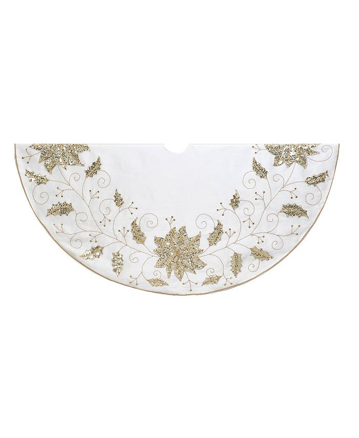 54-Inch Ivory Holly Tree Skirt | Macys (US)