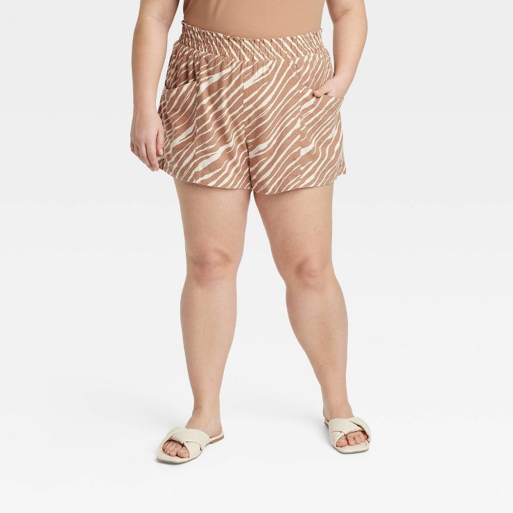 Women's High-Rise Linen Pull-On Shorts - A New Day™ | Target