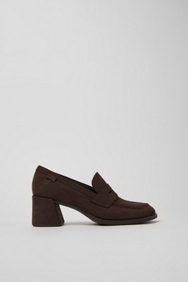 Camper Kora Nubuck Heeled Loafers | Anthropologie (US)