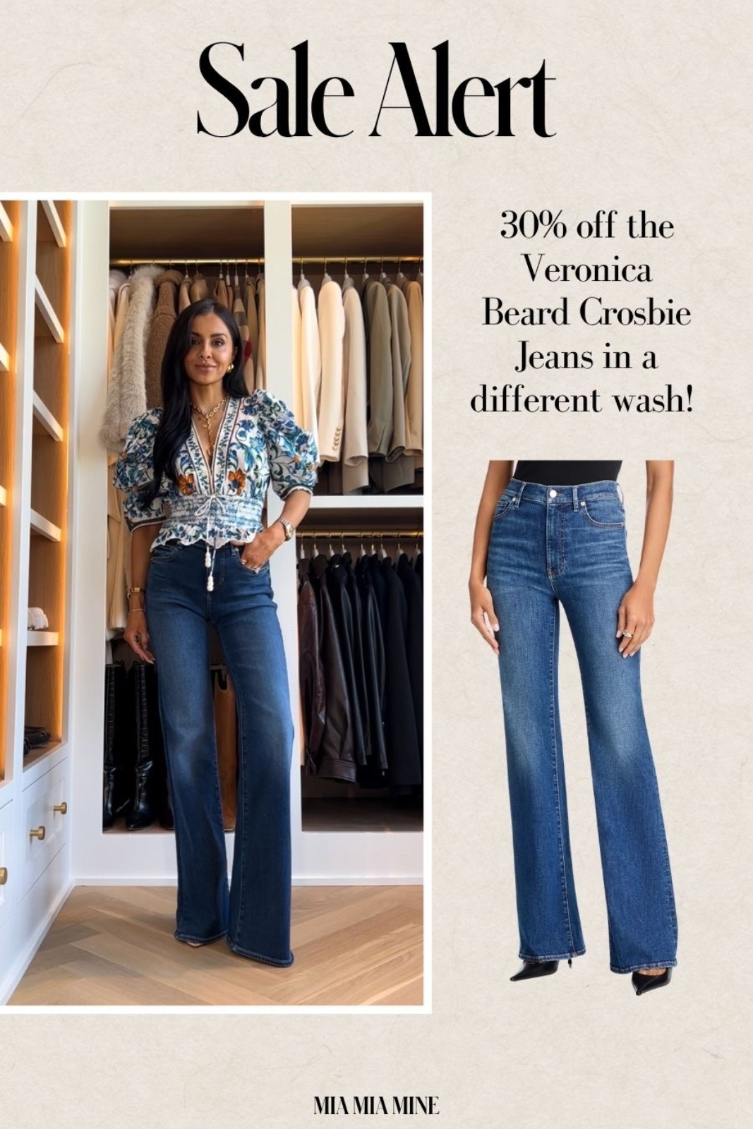 Memorial Day weekend sales!
My Veronica beard crosbie jeans are on sale in a different wash. Wearing a 24 - so chic and goes from day to night with no effort. These fitted wide leg jeans are the most flattering and they’re 40% off!

#LTKSaleAlert #LTKmomlife #LTKOver40