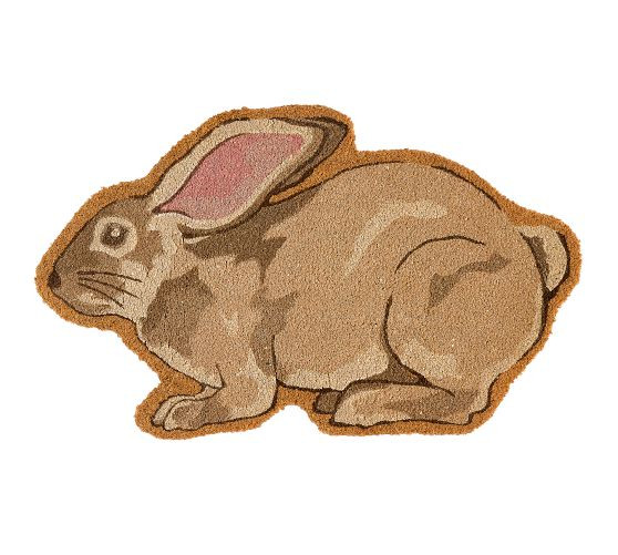 Shaped Bunny Doormat | Pottery Barn (US)