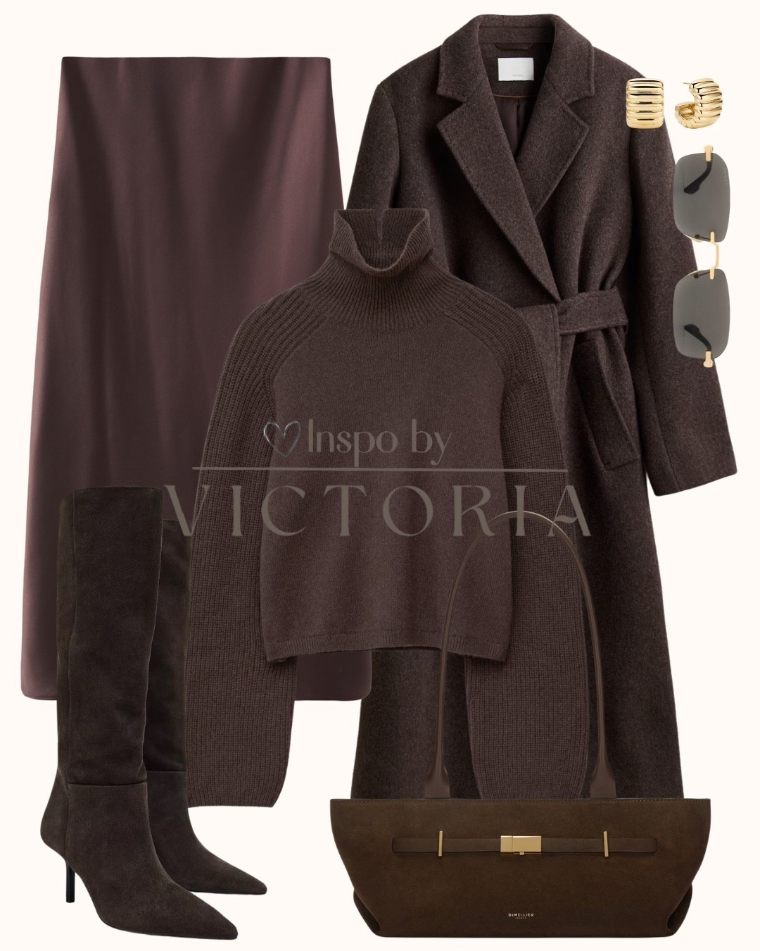 Chocolate monochrome done right 🤎 Sleek layers in rich cocoa tones—cozy knit, satin midi, and a tailored wool coat—finished with suede boots and gold accents for an elevated everyday look. Classic, chic, and endlessly wearable.
Boots are from Zara - 1006/710/116🤎

#LTKstyle #NeutralOutfit #FallFashion #CapsuleWardrobe #ChocolateBrown

#LTKootd #LTKSaleAlert #LTKWorkwear