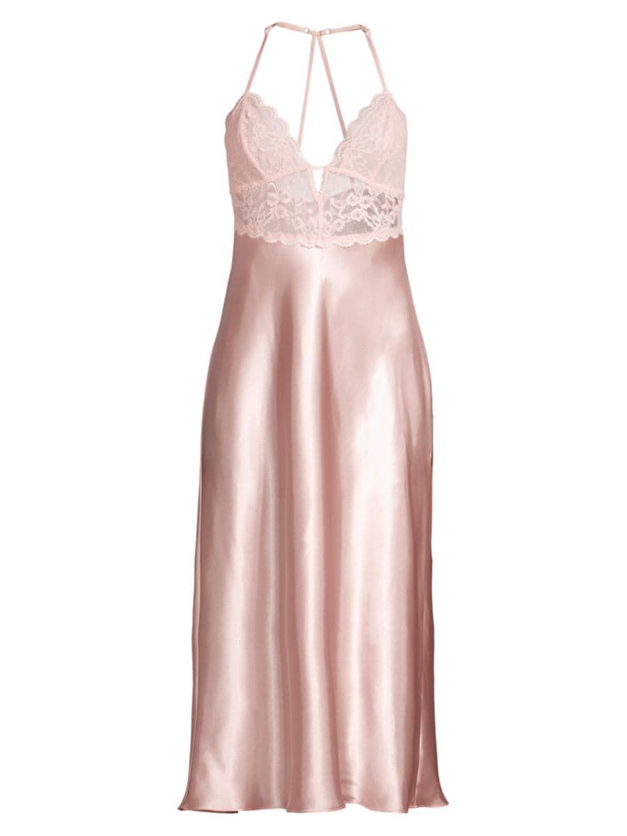 Eliza Satin & Lace Gown | Saks Fifth Avenue