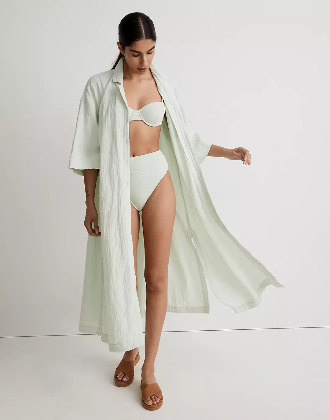 Lightestspun Cover-Up Maxi Shirtdress | Madewell