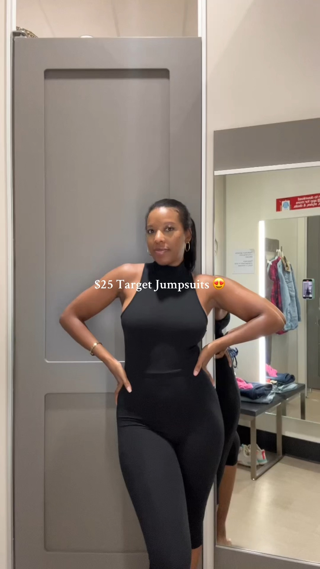 NEW at Target 🎯 
These capri jumpsuits feel like BUTTER! Sooo soft, comfy & stylish with the turtleneck detail 😍 comes in a few different colors. I added a shacket and a flannel shirt for styling 