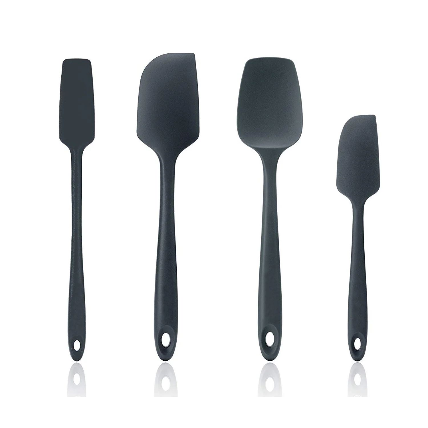 600ºF High Heat-Resistant Silicone Spatula Set, Seamless Design Non-Stick Rubber with Cooking/Ba... | Walmart (US)