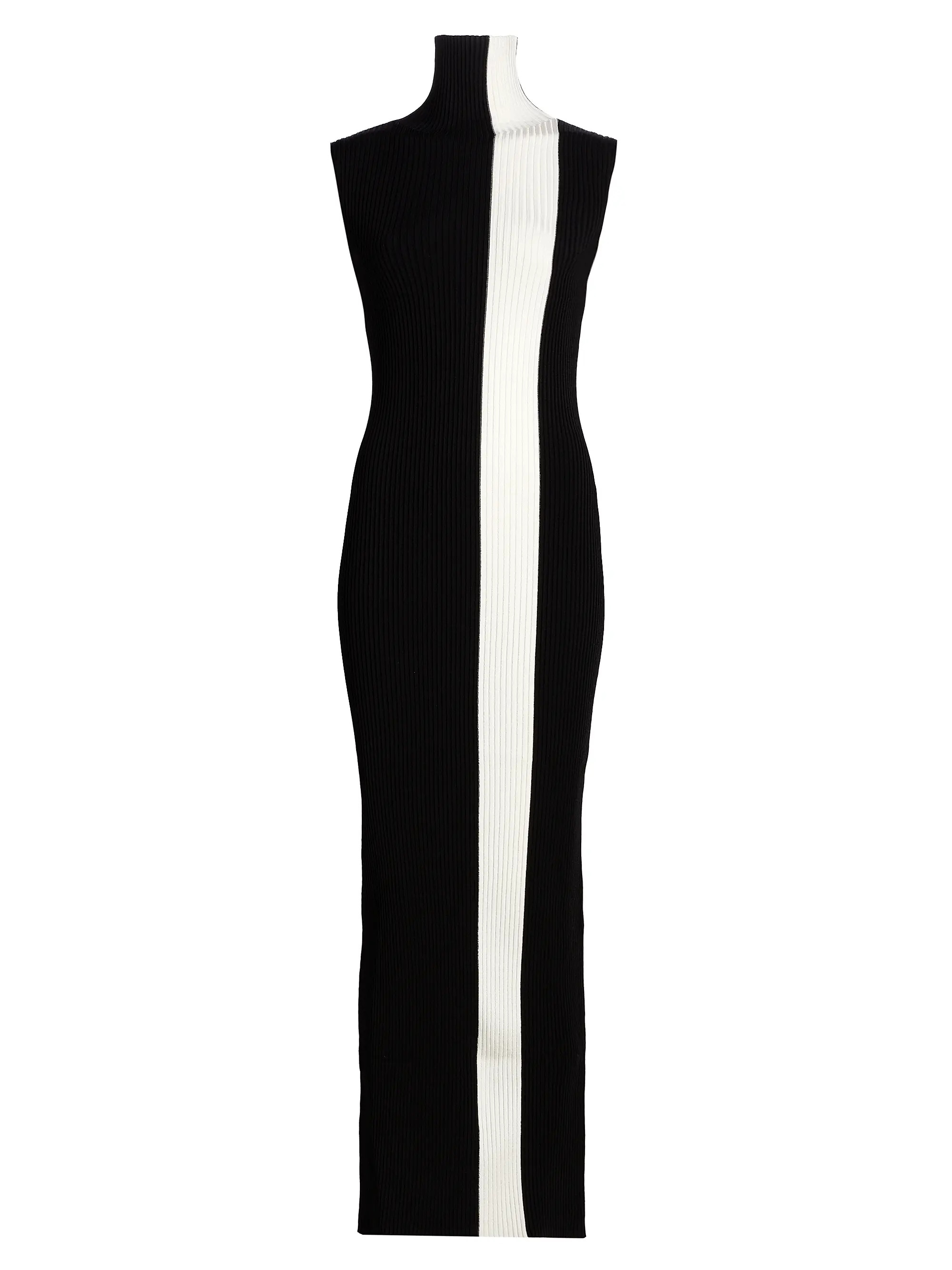 Estella Rib-Knit Striped Sleeveless Column Maxi-Dress | Saks Fifth Avenue
