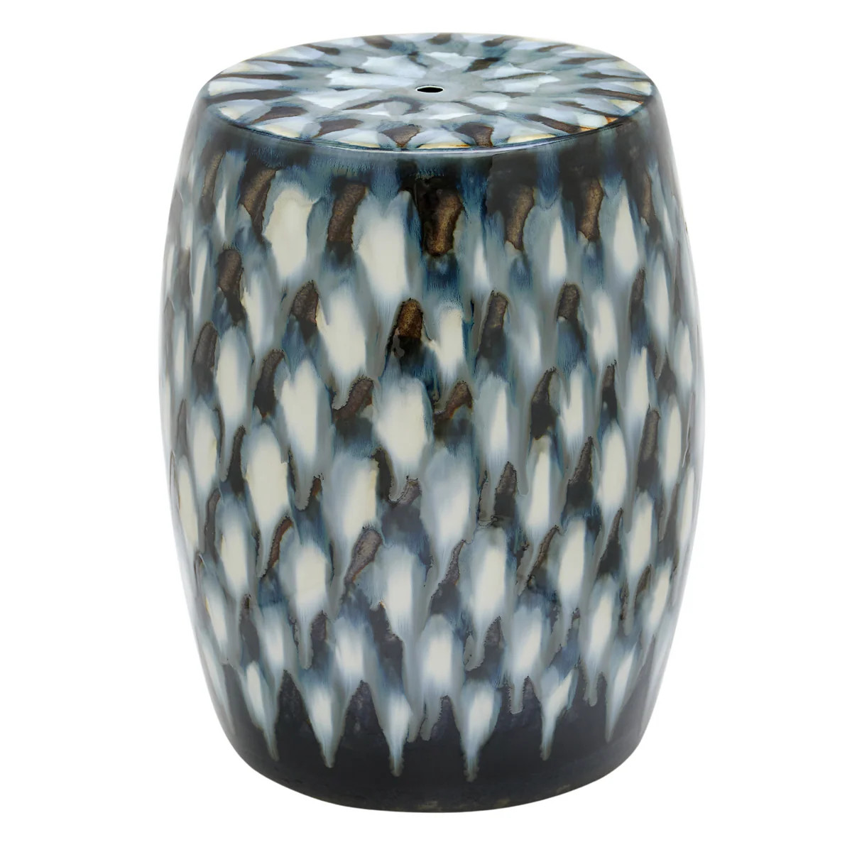Pheasant Feather Garden Stool | The Well Appointed House, LLC