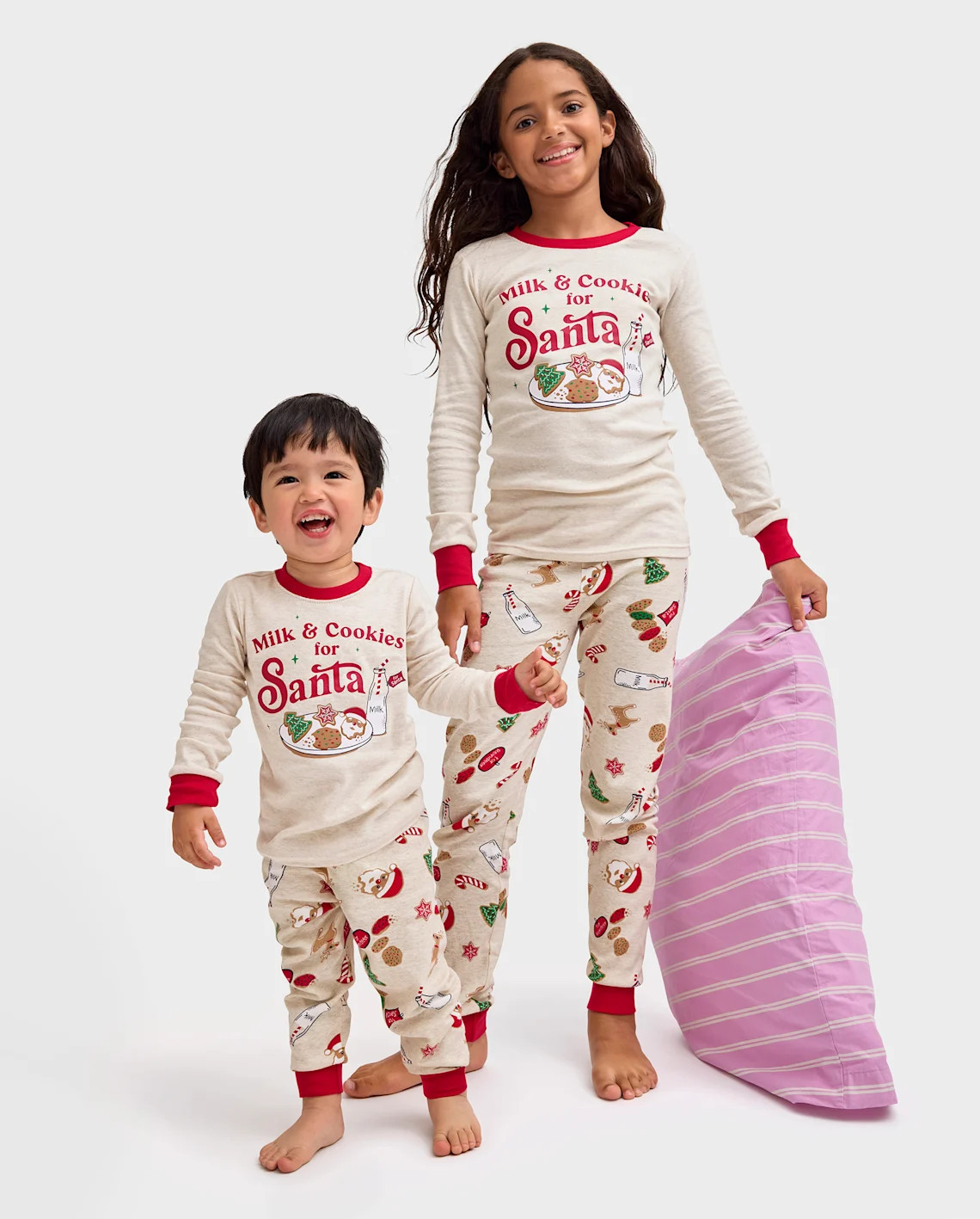 Our Milk And Cookies Collection features matching pajamas for kids. | The Children's Place
