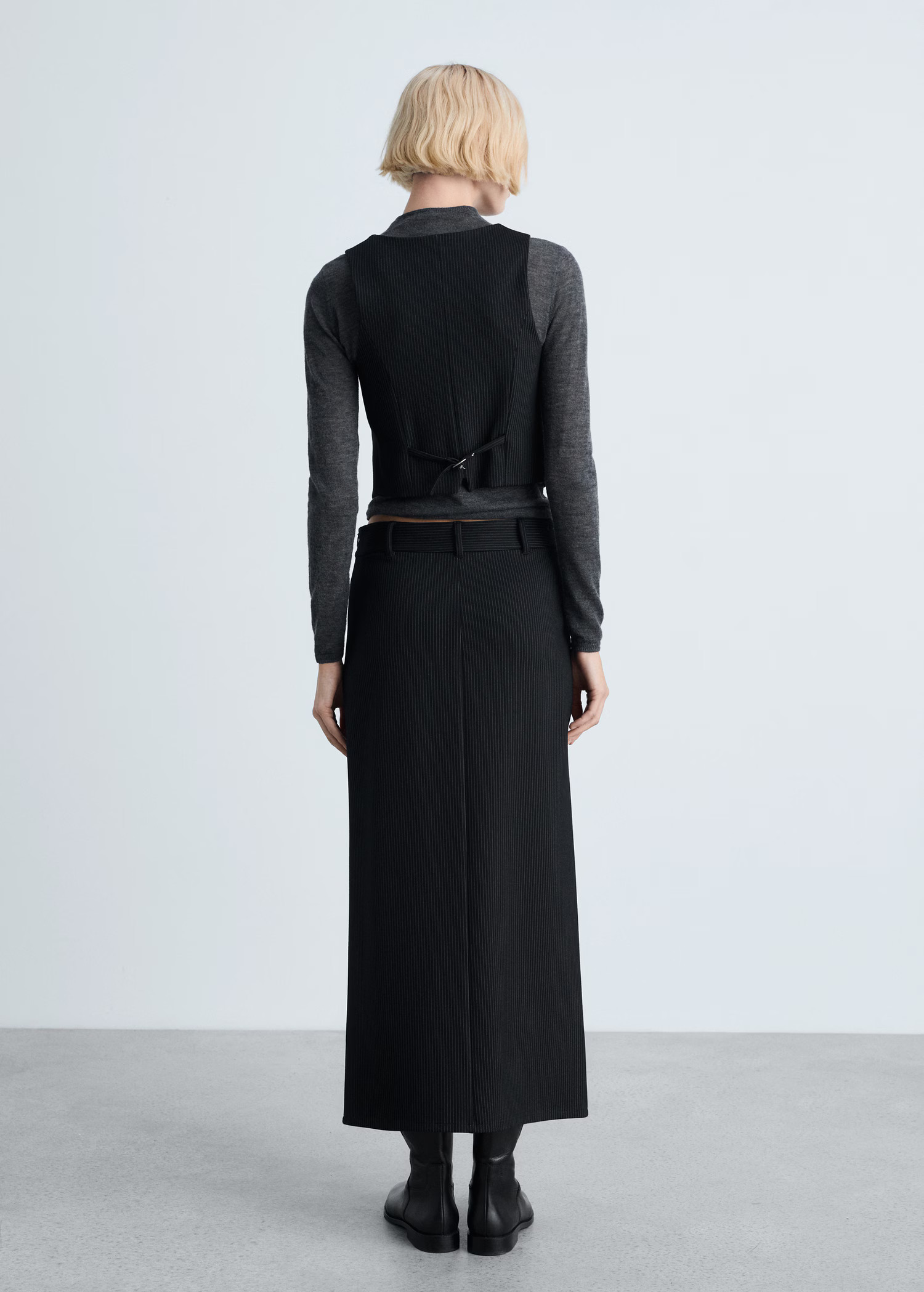 Pinstripe suit skirt - Women | MANGO Canada | Mango Canada