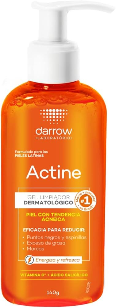 Darrow Actine Gel De Limpeza + Vit C Pele Oleosa A Acneira - 140G Laranja | Amazon (BR)