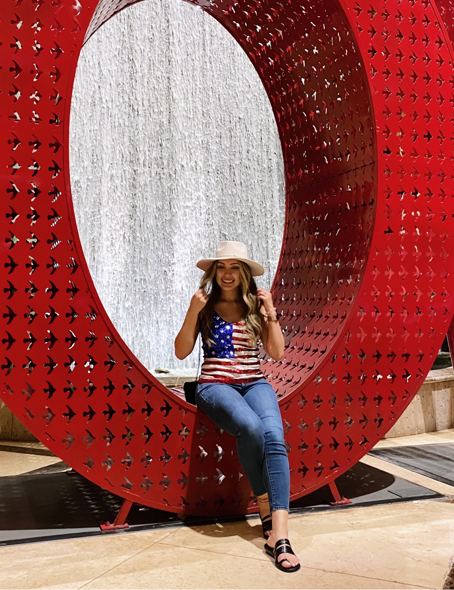 Fourth of July, Memorial Day, Patriotic Outfits, flag shirt, summer look , July looks, summer fashion, beige hat, sparkle shirt 

#LTKFind #LTKtravel #LTKSeasonal