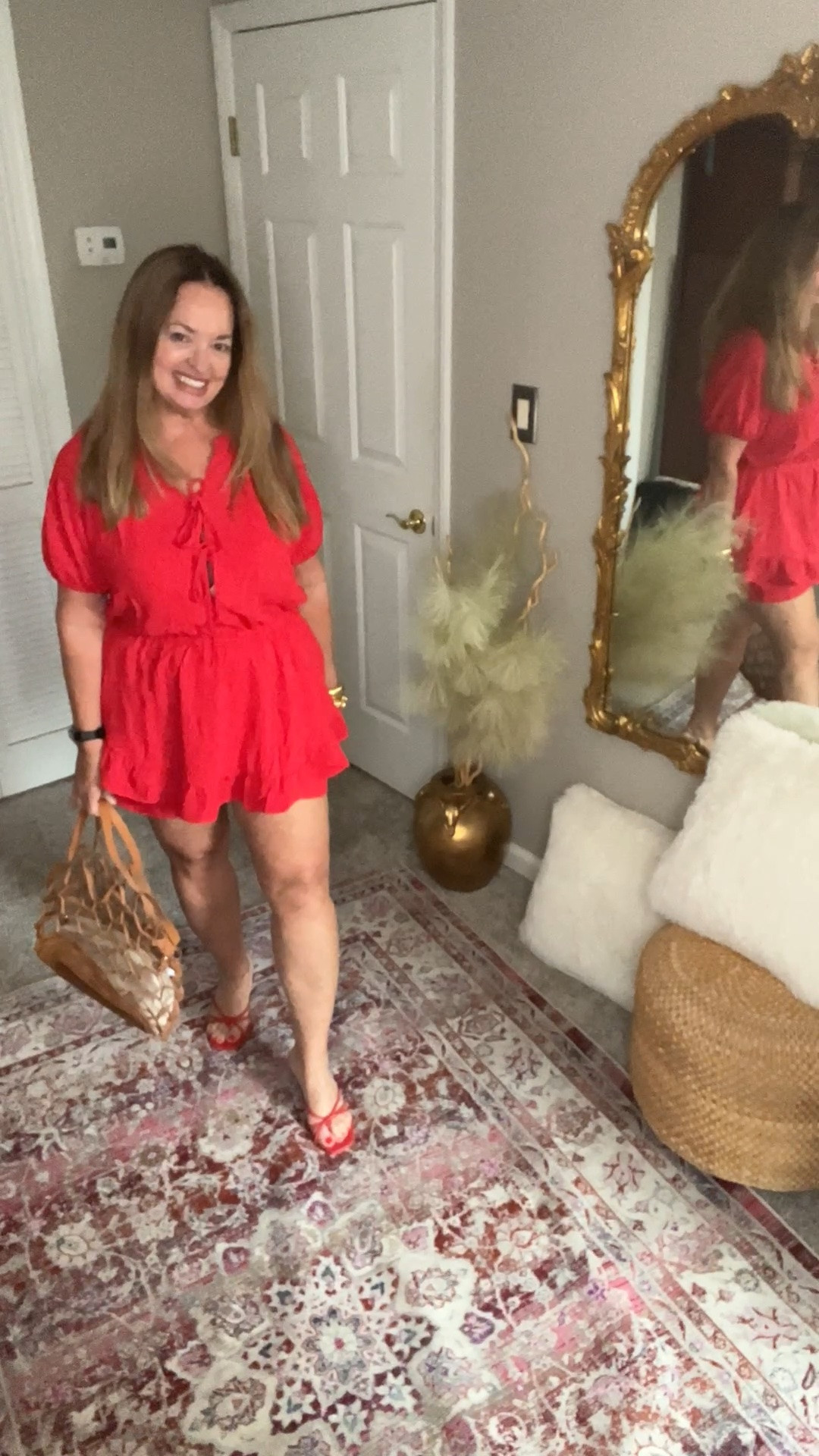The cutest Red Romper! Perfect for Summer and the 4th of July. So flattering!

#LTKvlog #LTKTravel #LTKgrwm