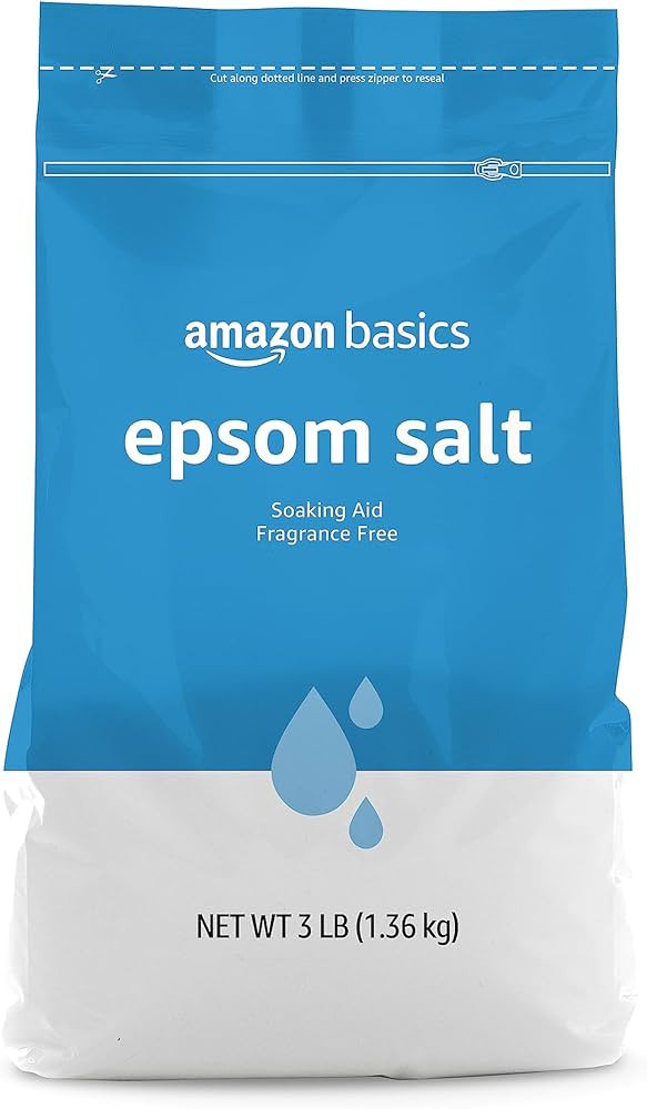 Amazon Basics Epsom Salt Soak, Magnesium Sulfate USP, 3 Pound, 1-Pack | Amazon (US)
