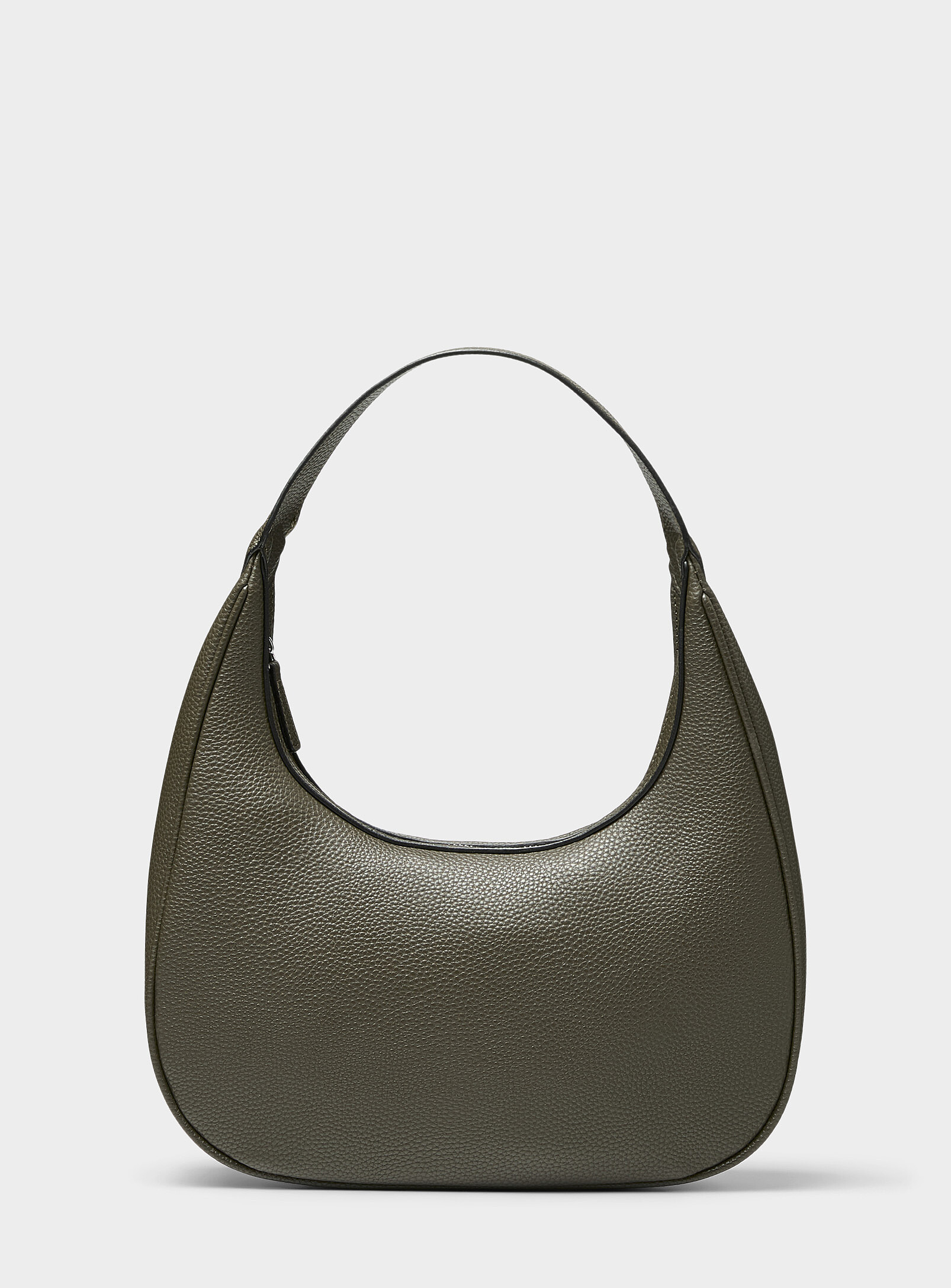 Simons - Rounded minimalist shoulder bag (Women, Green, ONE SIZE) | Simons