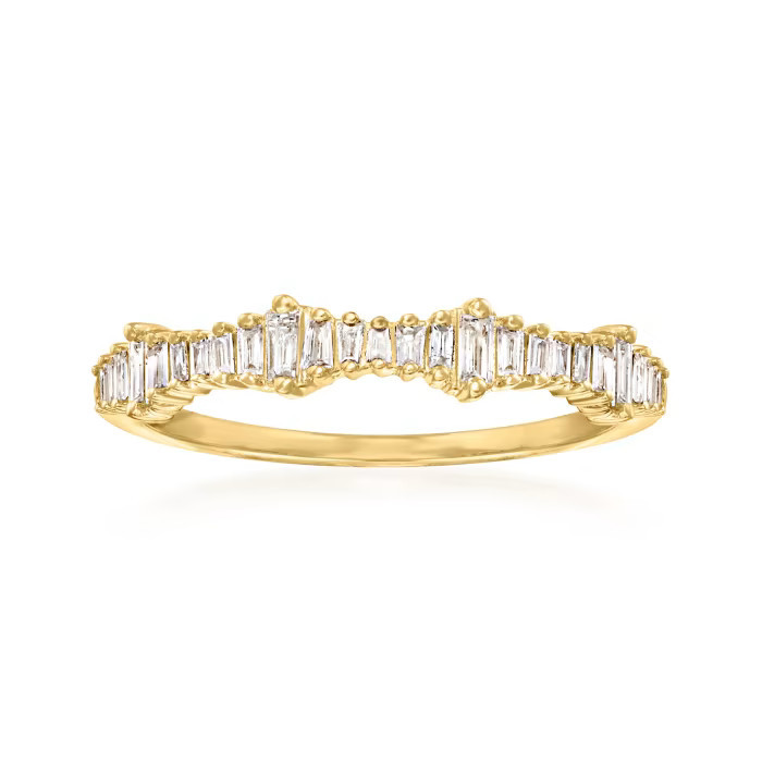 .20 ct. t.w. Baguette Diamond Ring in 14kt Yellow Gold | Ross-Simons