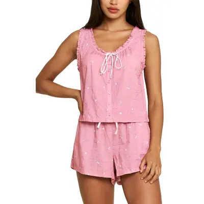 Honeydew Good Life Tank Pajamas in Cool Blue Picnic at Nordstrom, Size X-Small | Nordstrom