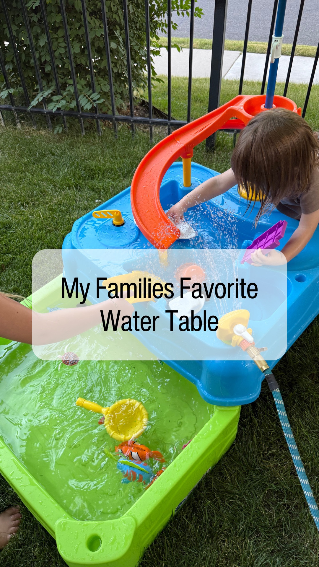 I bought and tried 11 water tables, and this one was my family’s favorite across the board. A few reasons why:

-It’s large enough for multiple kids to play at once
-The included accessories are awesome
-The sprinkler attachment is my kids’ favorite part
-Bottom basin works great for water or as a sandbox
-Drains in both compartments
-Stacks for easy storage
-Umbrella provides great shade
-Easy to add optional water table accessories

| Outdoor Toys, Summer Toys, Backyard Toys, Amazon Finds

#LTKHome #LTKFamily #LTKKids