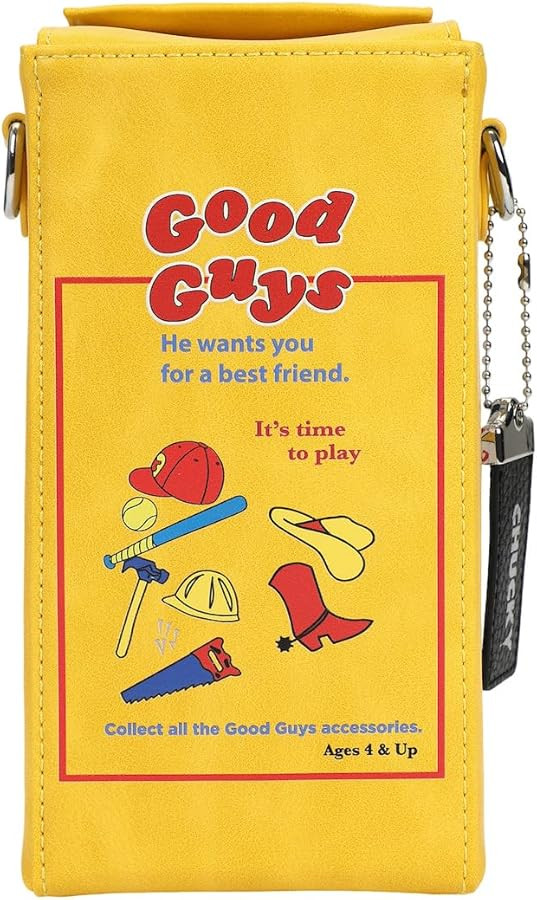 Chucky Doll Box Women's Yellow Novelty Crossbody Handbag | Amazon (US)