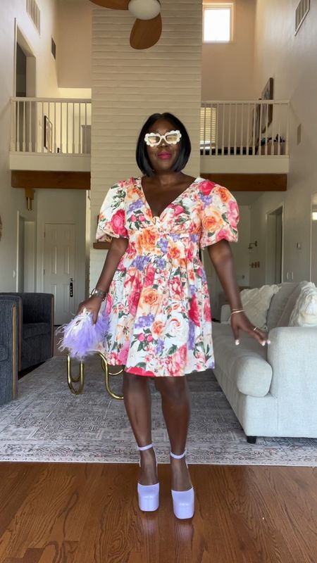 Can’t help but feel happy in this Shop Avara mini dress!! Styled it with platform heels, feather clutch and Target sunglasses!

#LTKitbag #LTKVideo #LTKstyletip