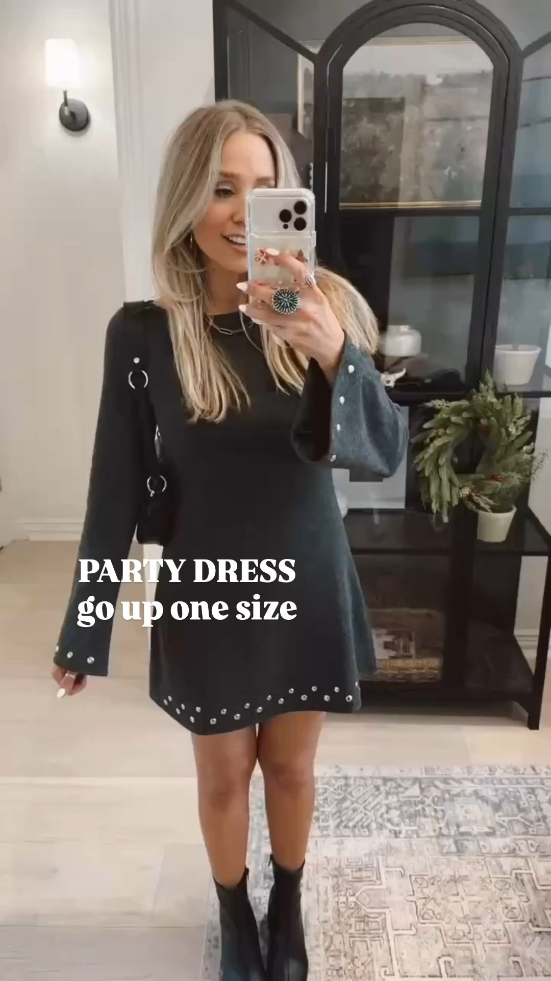 Such a fun holiday dress! I also linked my favorite fleece lined tights that would look cute underneath🤍

I got my tts (small) but wish I went up a size for more length! 

📍Where to wear: holiday party, New Year’s Eve outfit, Christmas outfit, dates, anniversary, girls brunch, weekend outings, meetings, beach , pool, resort, running errands, church. 

Ootd, outfit Inspo, fashion finds, trending, cozy, casual outfits, modest outfit, classy casual, look for less, fall fashion 2025, free people, designer, girly, chic, trendy, elevated basics, everyday style, fall wear, fall fashion, fall style, fall ootd, Ugg season, fall style edit, LTK outfit inspo, Amazon fall fashion, Walmart Fall fashion, designer inspired looks, Target fashion, Target finds. 


#LTKFindsUnder100 #LTKFindsUnder50 #LTKHoliday