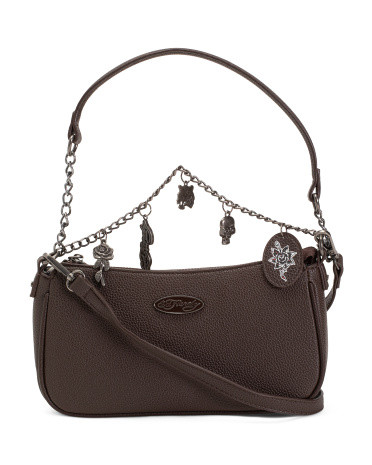 Two Strap Crossbody With Chain Charm Detail | TJ Maxx