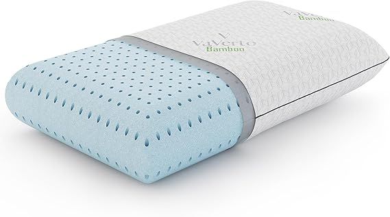 Vaverto Gel Memory Foam Pillow -Standard Size - Ventilated, Premium Bed Pillows with Washable and... | Amazon (US)