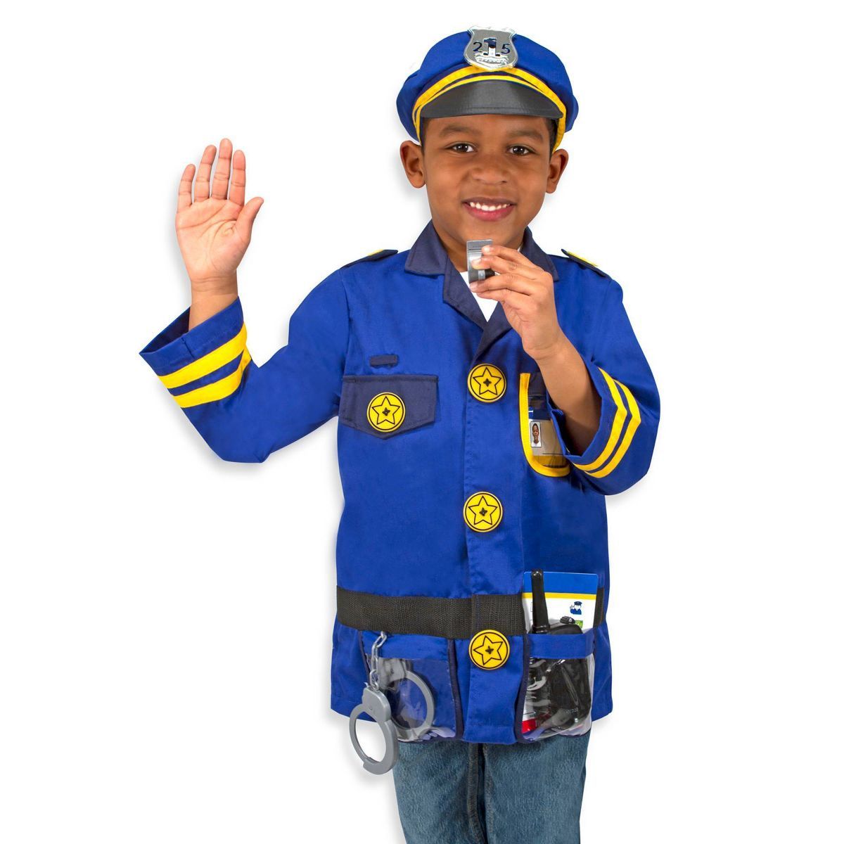 Melissa & Doug Police Officer Role Play Costume Dress-Up Set (8pc) | Target
