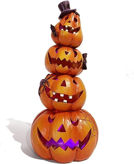 Hodao Halloween Pumpkin Decorations Indoor Halloween Decorations Clearance for Table/Halloween/Wi... | Amazon (US)