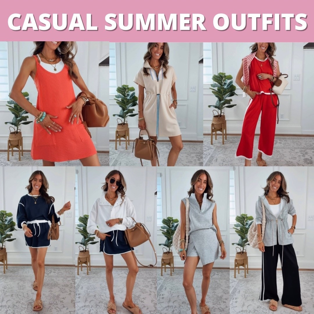 Casual Summer Outfits - wearing a small in each. Fits true to size.

#LTKootd #LTKSaleAlert #LTKmomlife