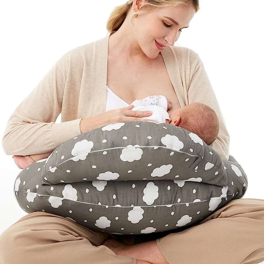 Momcozy Nursing Pillow for Breastfeeding, Original Plus Size Breastfeeding Pillows for More Suppo... | Amazon (US)