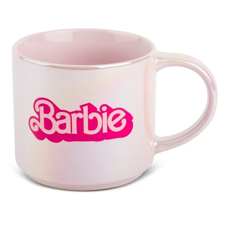 Barbie Stoneware Pearl Pink 15oz Coffee Mug | Walmart (US)