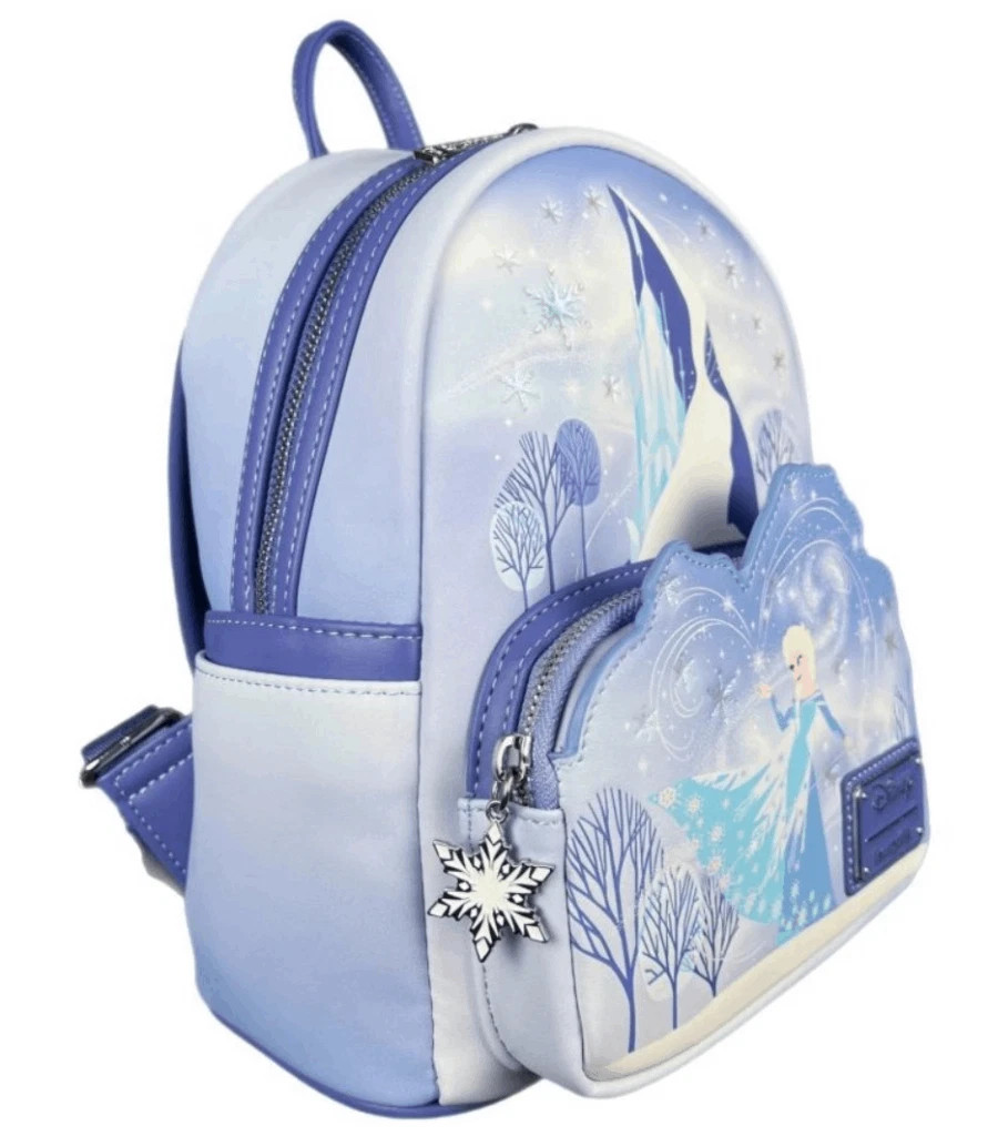 Loungefly Disney Frozen Elsa castle with Olaf Mini Backpack | eBay US