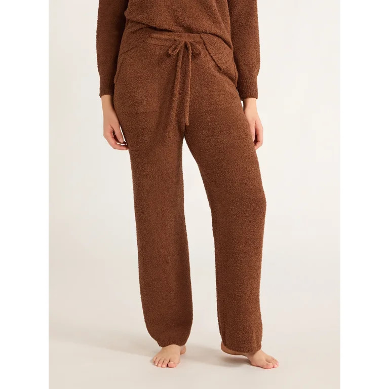 Joyspun Women's and Women’s Plus Chenille Pull-On Pants, 28” Inseam, Size XS - 3X | Walmart (US)