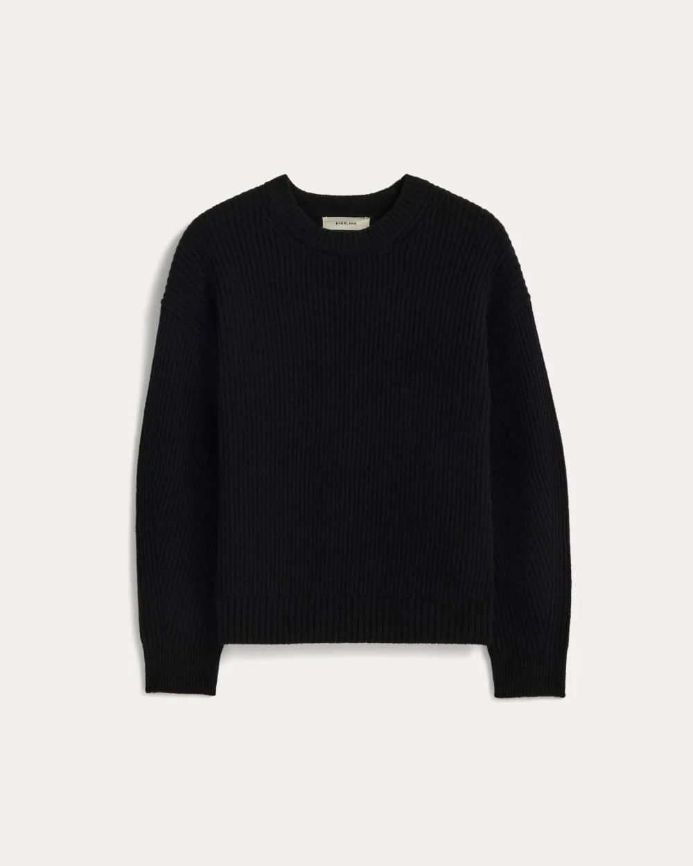 The Cocoon Crew in Wool Cashmere | Black | Everlane