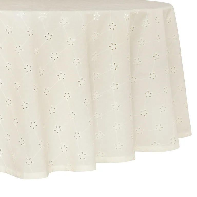 The Pioneer Woman Eyelet Tablecloth, 70" Round | Walmart (US)
