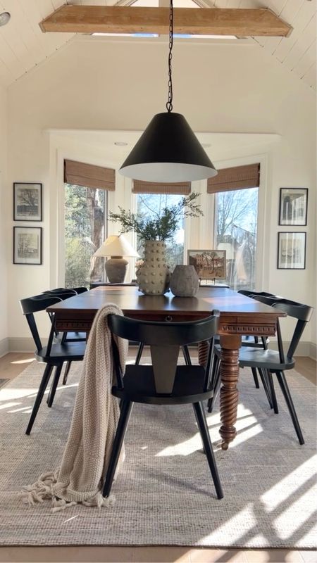 Dining room inspo | dining room rug | black pendant light | Walmart finds | loloi | poly and bark chair | dining chairs | affordable furnituree

#LTKhome #LTKfindsunder100 #LTKfindsunder50