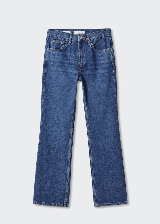 Mid-rise straight jeans -  Women | Mango USA | MANGO (US)