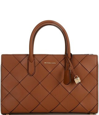 Michael Kors Scarlett Medium East-West Woven Satchel Bag | Dillard's | Dillard's
