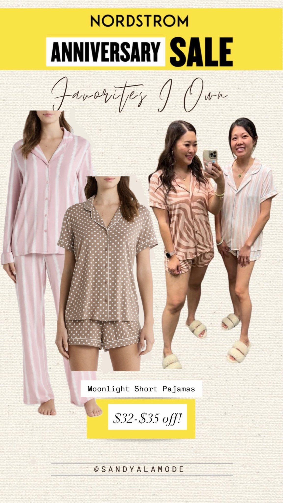 Nordstrom Sale PJs! Love that polka dot print! These are so soft and cooling and the best! I wear Medium.