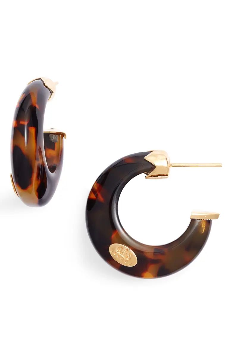 Abalone Mini Hoop Earrings | Nordstrom