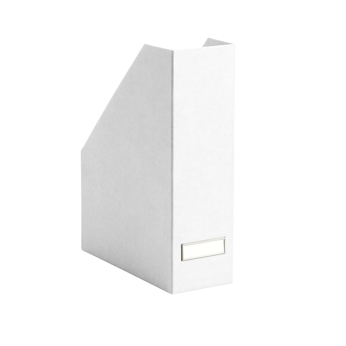 Bigso Stockholm Magazine Holder White | The Container Store