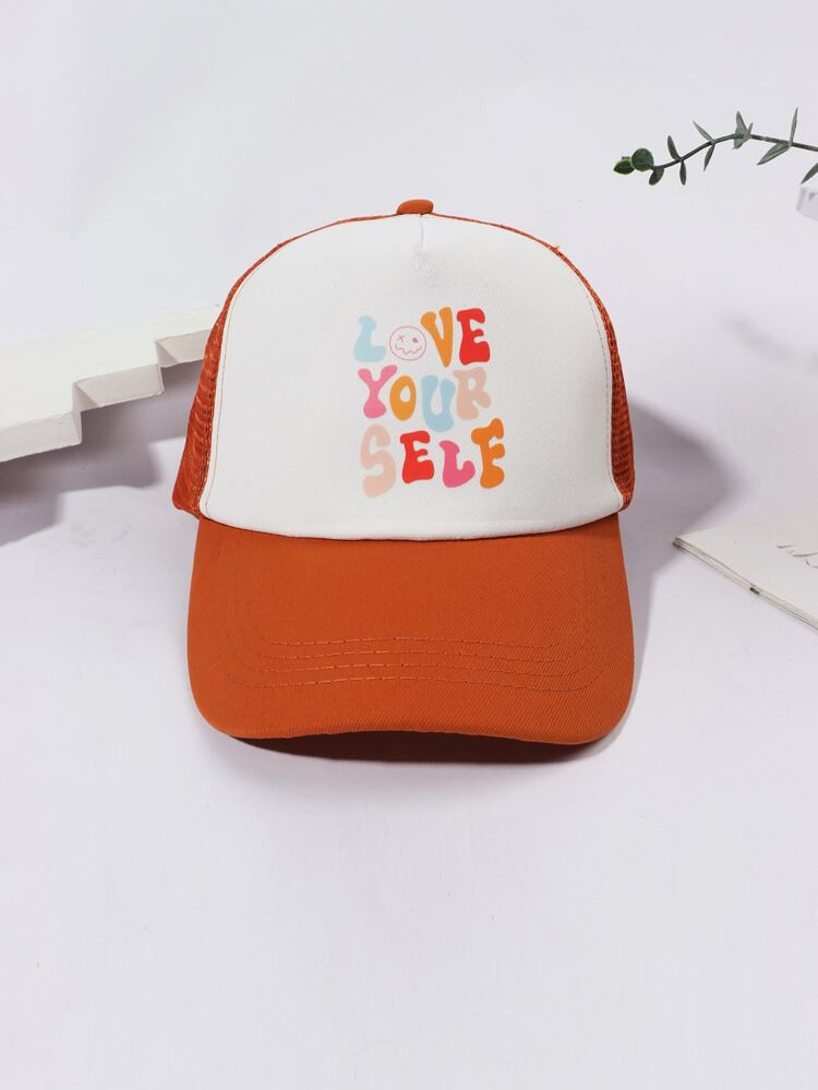 1pc Women Slogan Graphic Fashionable Trucker Hat, For Outdoor | SHEIN