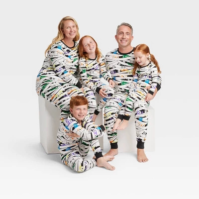 Toddler Glow-In-The-Dark Mummy Halloween Matching Family Pajama Set - Hyde & EEK! Boutique™ Whi... | Target