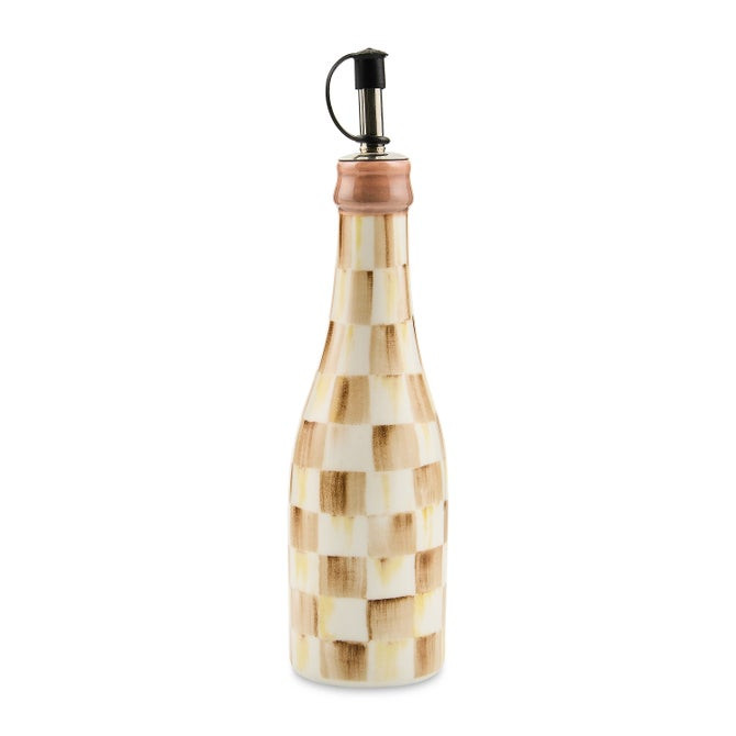 Mocha Check Farmhouse Oil Cruet | MacKenzie-Childs